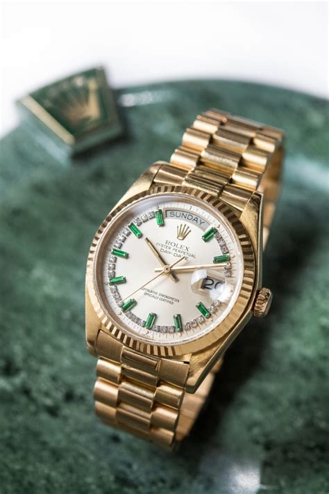 rolex day date oro smeraldi|rolex day date price.